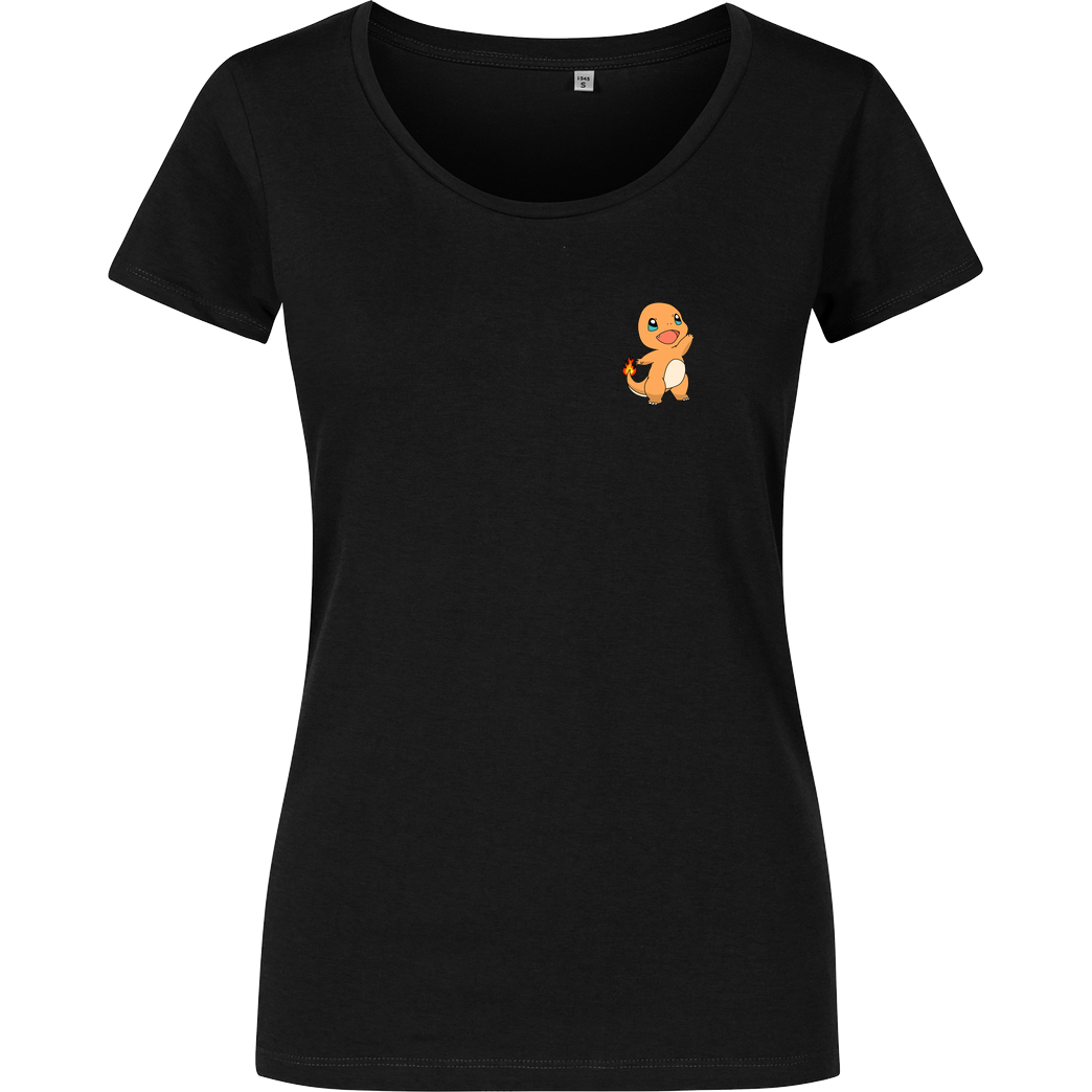 #Soilpunk #004 - Orange Lizard T-Shirt Damenshirt schwarz