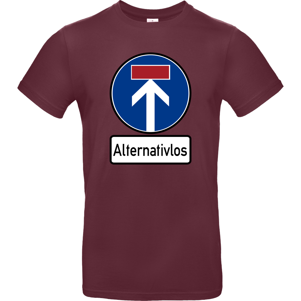 Alternativlos Alternativlos T-Shirt B&C EXACT 190 - Bordeaux