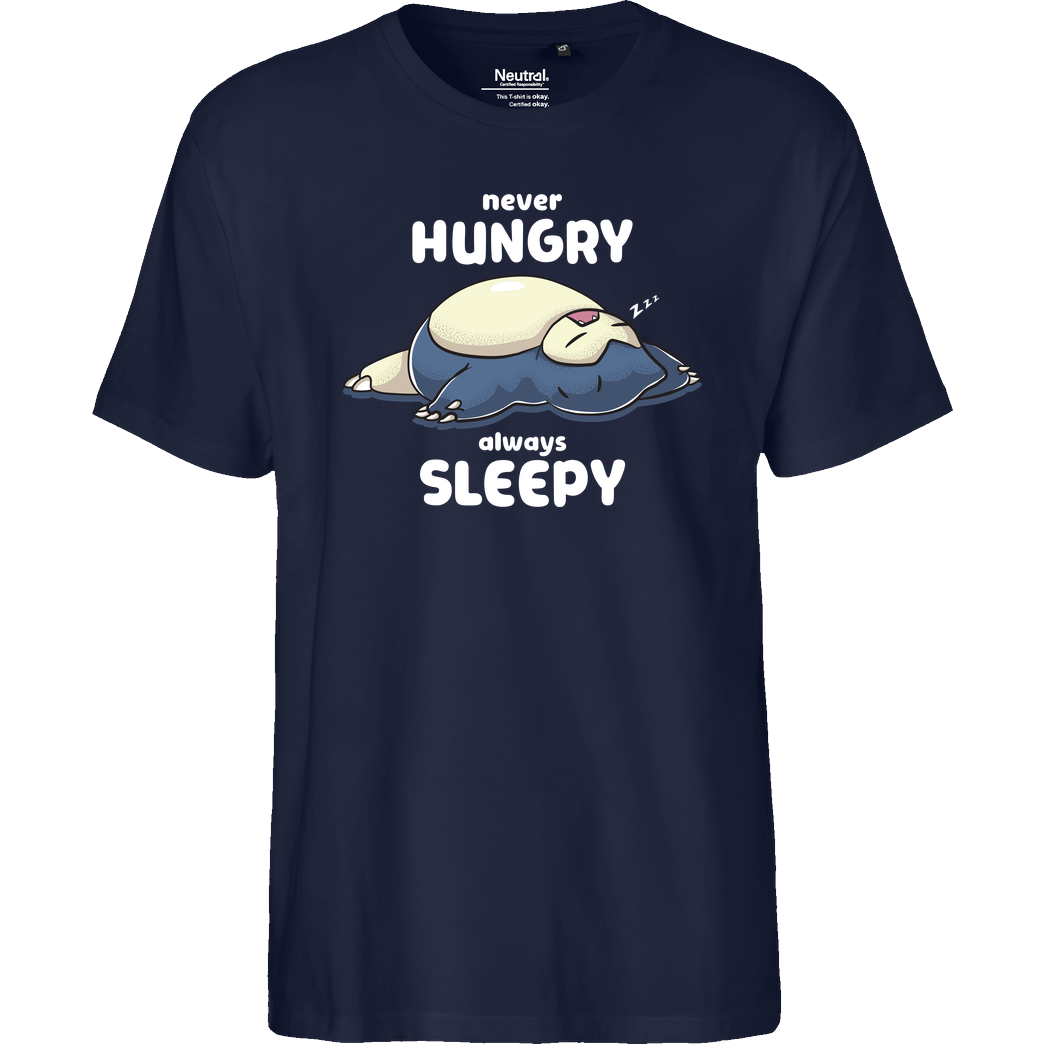 Turborat always sleepy T-Shirt Fairtrade T-Shirt - navy