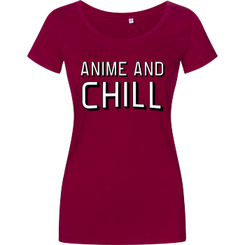Anime and Chill Damenshirt berry