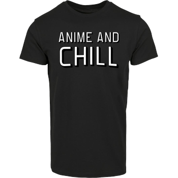 Anime and Chill Hausmarke T-Shirt  - Schwarz