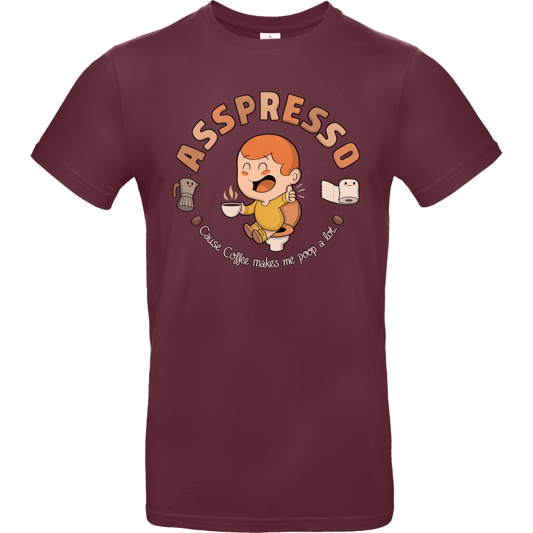Anna-Maria Jung Asspresso T-Shirt B&C EXACT 190 - Bordeaux