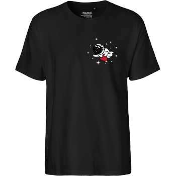Astronaut in Love - Dark Fairtrade T-Shirt - schwarz
