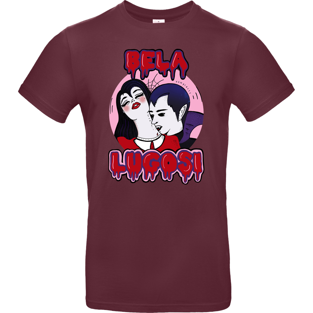 Vampidett Bela Lugosi T-Shirt B&C EXACT 190 - Bordeaux