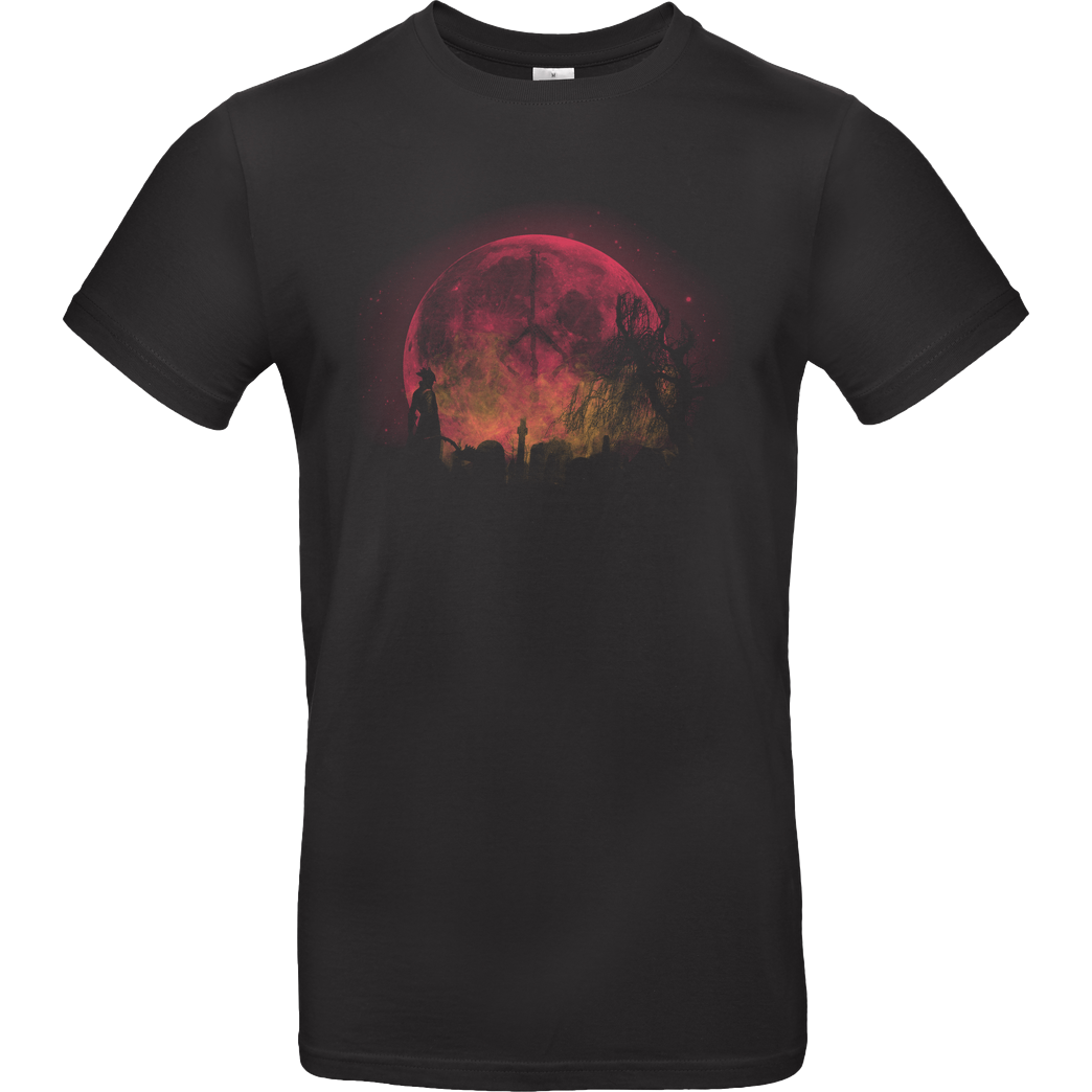 Rhuna Art BloodMoon T-Shirt B&C EXACT 190 - Schwarz