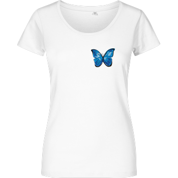 Blue Butterfly - Strange Life Damenshirt weiss