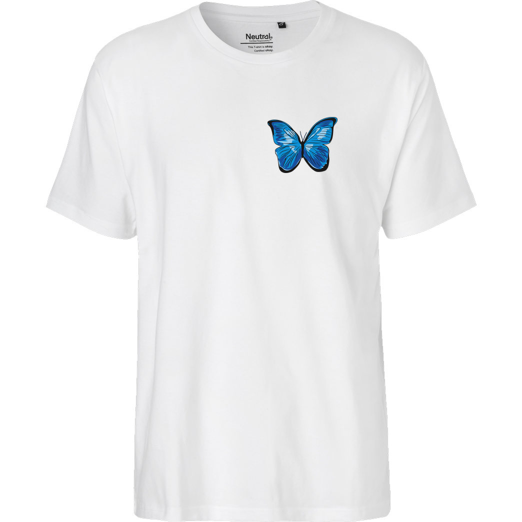 #Soilpunk Blue Butterfly - Strange Life T-Shirt Fairtrade T-Shirt - weiß