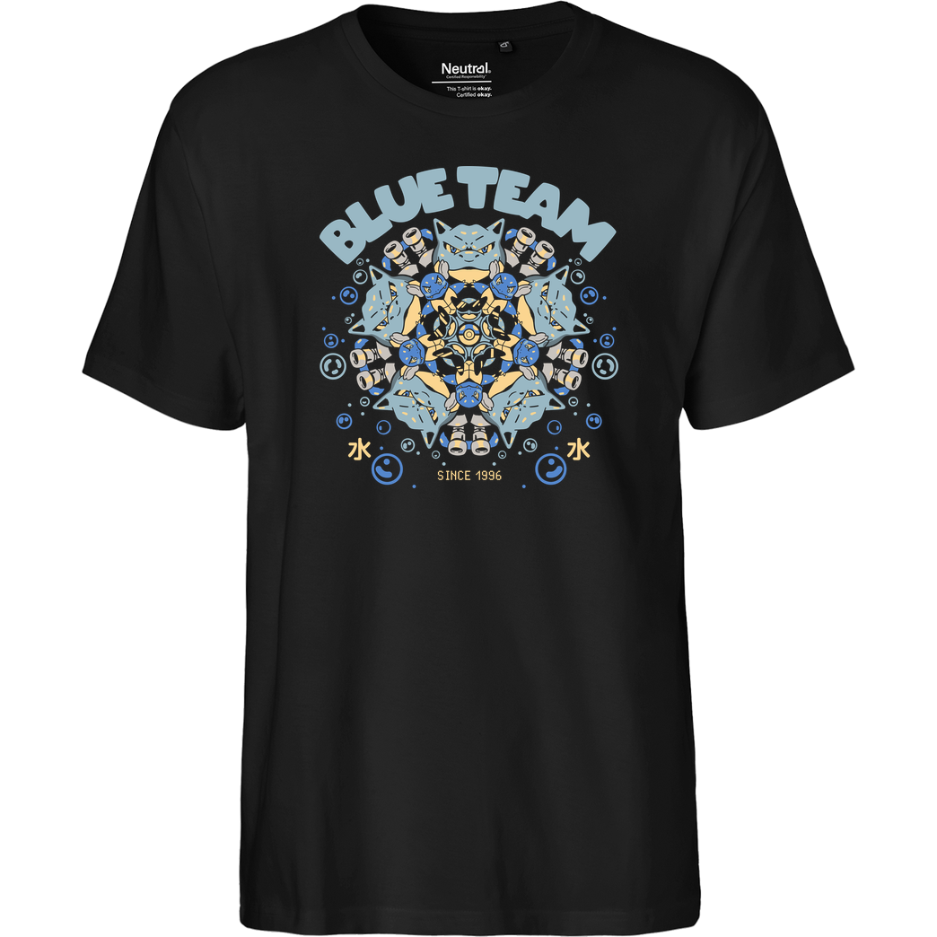 sketchdemao Blue Team T-Shirt Fairtrade T-Shirt - schwarz