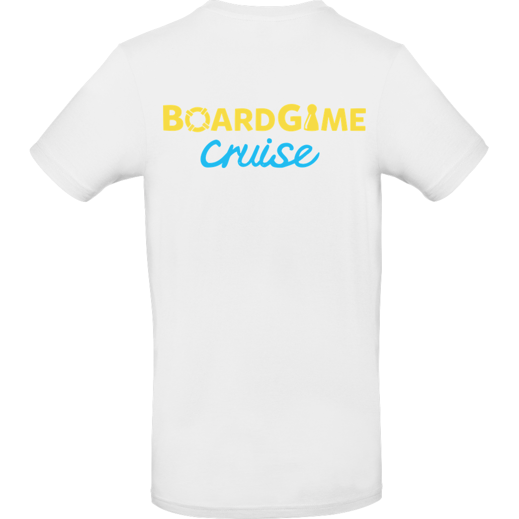 BoardGame Cruise BoardGame Cruise - Schriftzug T-Shirt B&C EXACT 190 - Weiß