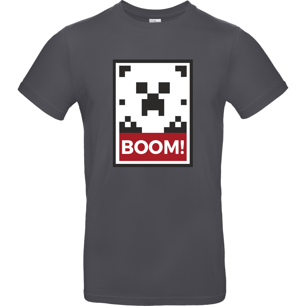 bjin94 Boom! T-Shirt B&C EXACT 190 - Dark Grey