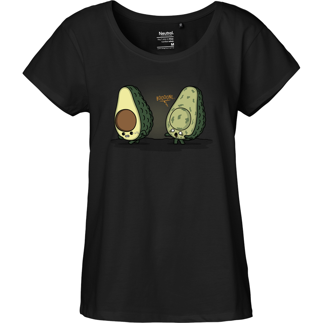 Raffiti Design BoOoOne..! T-Shirt Fairtrade Loose Fit Girlie - schwarz