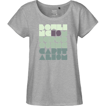 Bowling is microdosing capitalism Fairtrade Loose Fit Girlie - heather grey