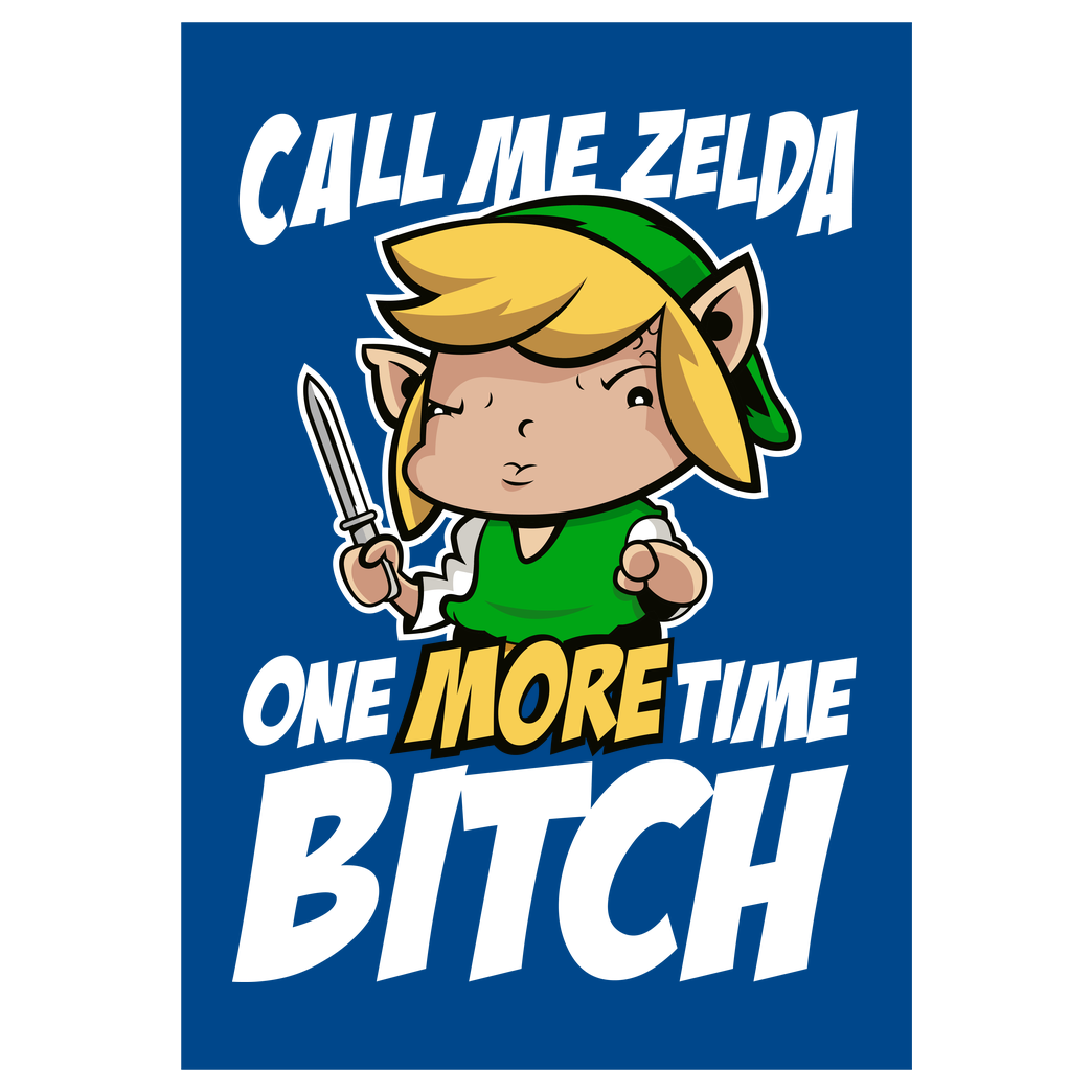 Demonigote Shirts Call me Zelda one more Time Druck Kunstdruck royal