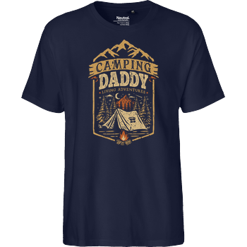 Camping Daddy Fairtrade T-Shirt - navy