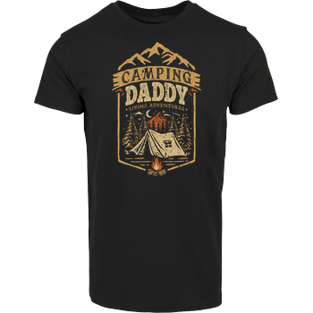 Camping Daddy Hausmarke T-Shirt  - Schwarz