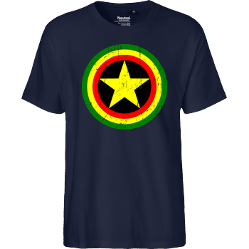Captain Rasta Fairtrade T-Shirt - navy