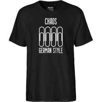 Chaos German Style Fairtrade T-Shirt - schwarz