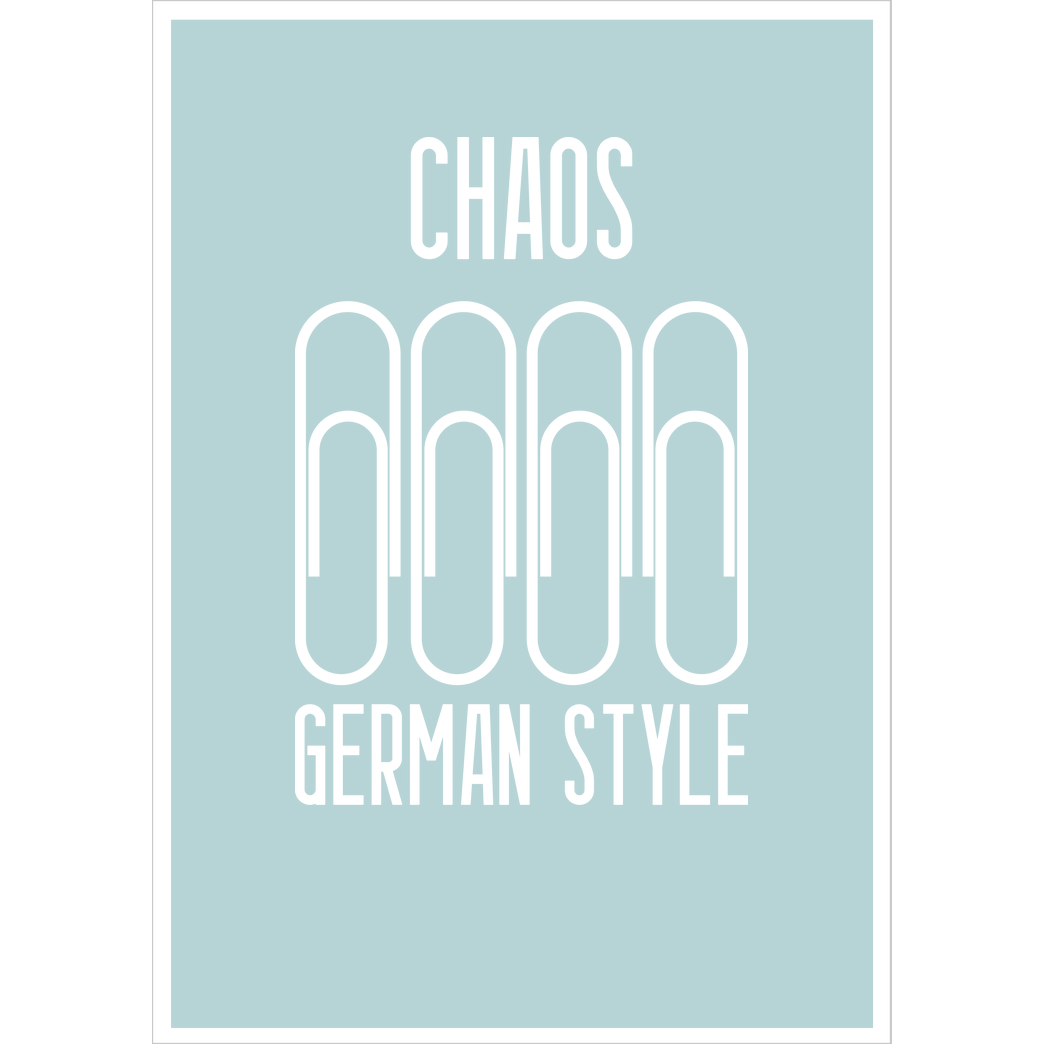 dynamitfrosch Chaos German Style Druck Kunstdruck mint