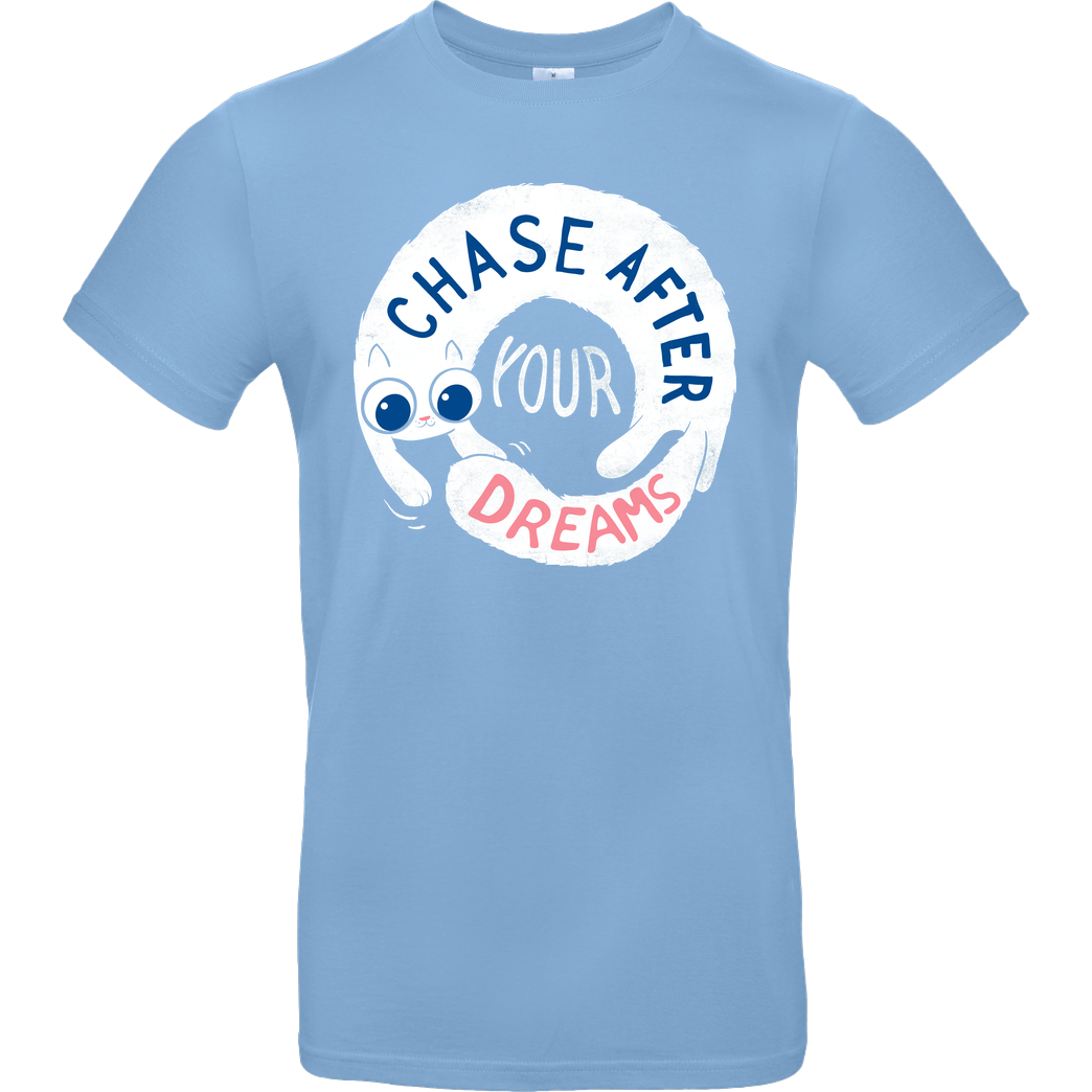 Anna-Maria Jung Chase after your Dreams T-Shirt B&C EXACT 190 - Hellblau