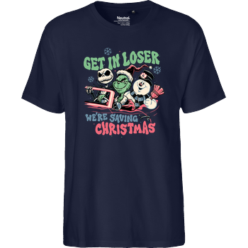 Christmas Losers Fairtrade T-Shirt - navy