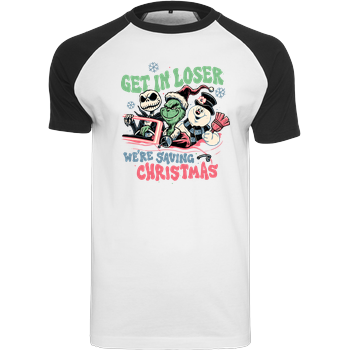 Christmas Losers Raglan-Shirt weiß