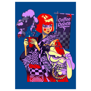 Coffee Geisha Kunstdruck royal