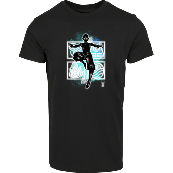 Cosmic Elemental Hausmarke T-Shirt  - Schwarz