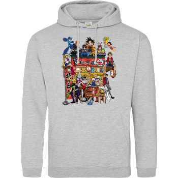 Crazy about anime JH Hoodie - Heather Grey