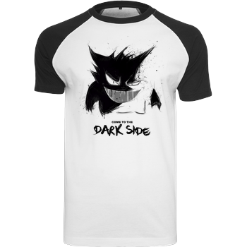 Dark Side Raglan-Shirt weiß