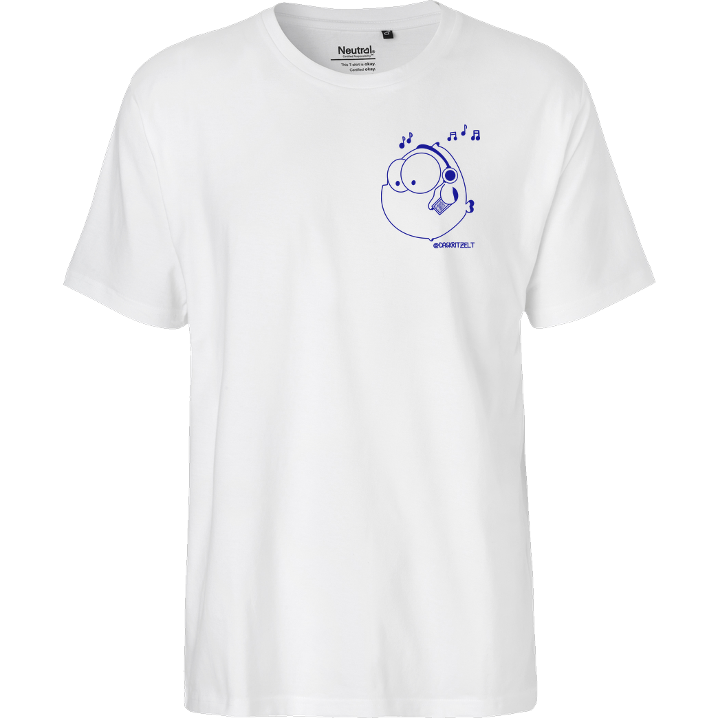 Daskritzelt DasKritzelt - Musik T-Shirt Fairtrade T-Shirt - weiß
