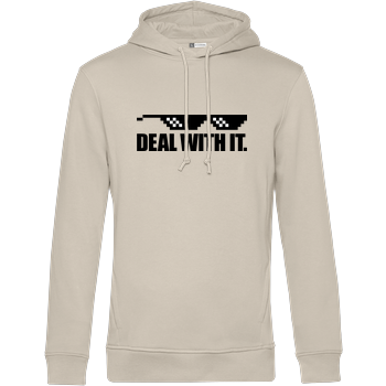 Deal with It. B&C HOODED INSPIRE - Cremeweiß