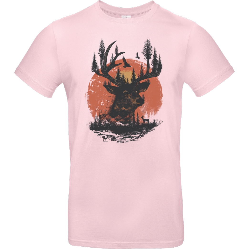Dandingeroz Deer T-Shirt B&C EXACT 190 - Rosa