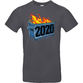 Dumpster Fire 2020 B&C EXACT 190 - Dark Grey