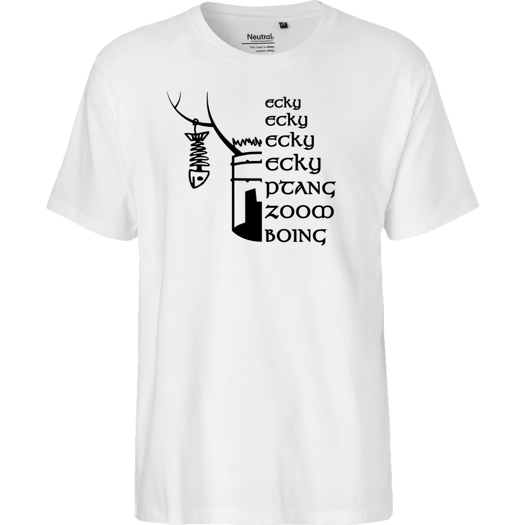 dynamitfrosch Ecky Ecky T-Shirt Fairtrade T-Shirt - weiß