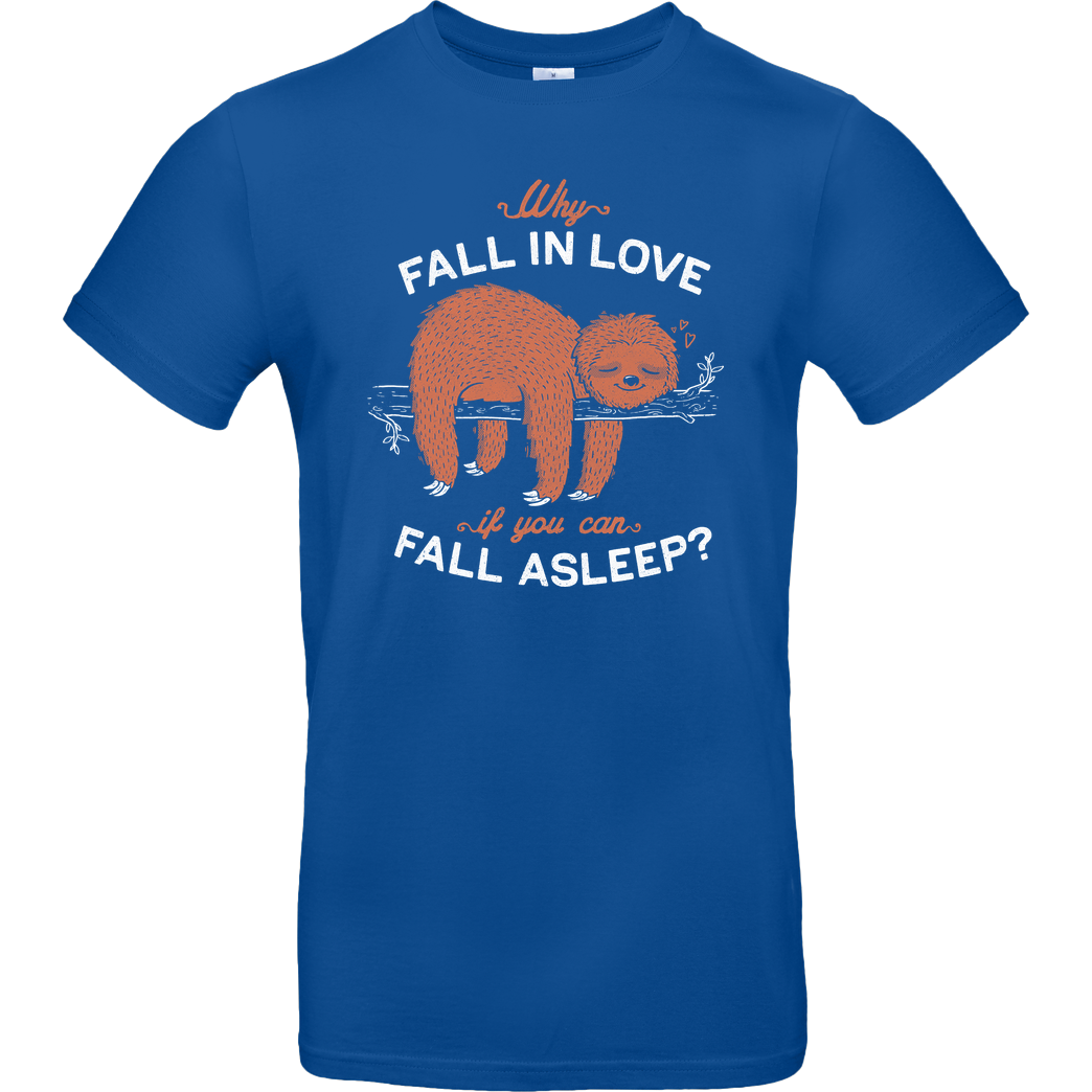 EduEly Fall Asleep T-Shirt B&C EXACT 190 - Royal