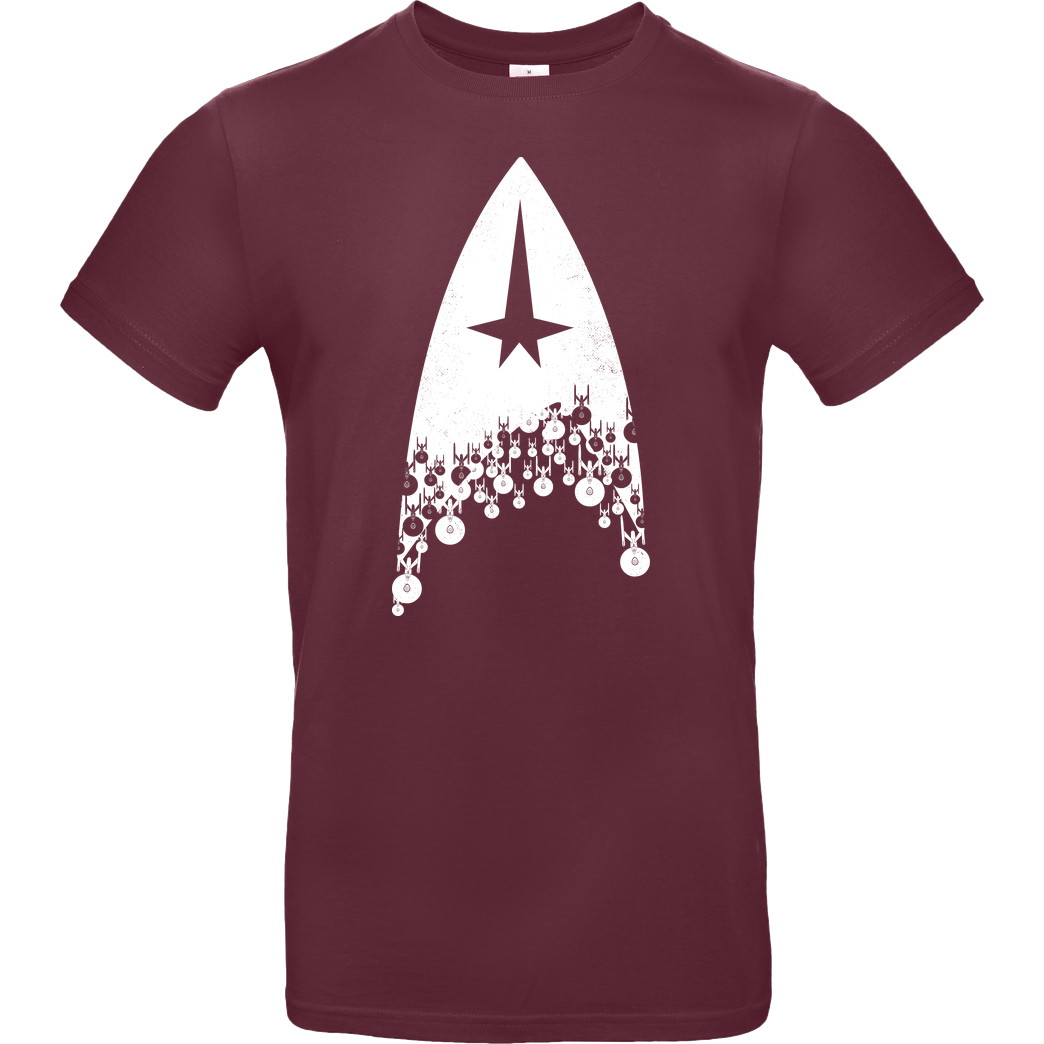 Rocketman Fleet T-Shirt B&C EXACT 190 - Bordeaux