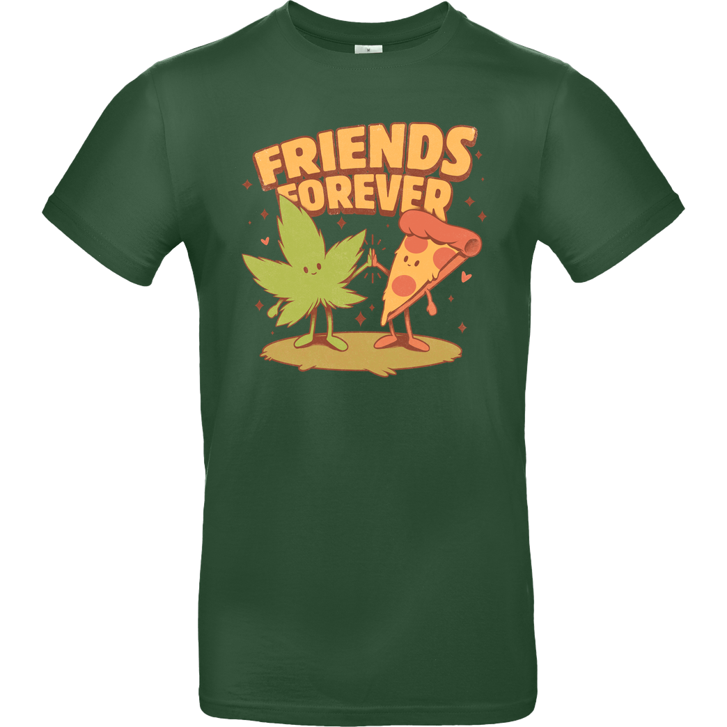 Ilustrata Friends Forever T-Shirt B&C EXACT 190 - Flaschengrün