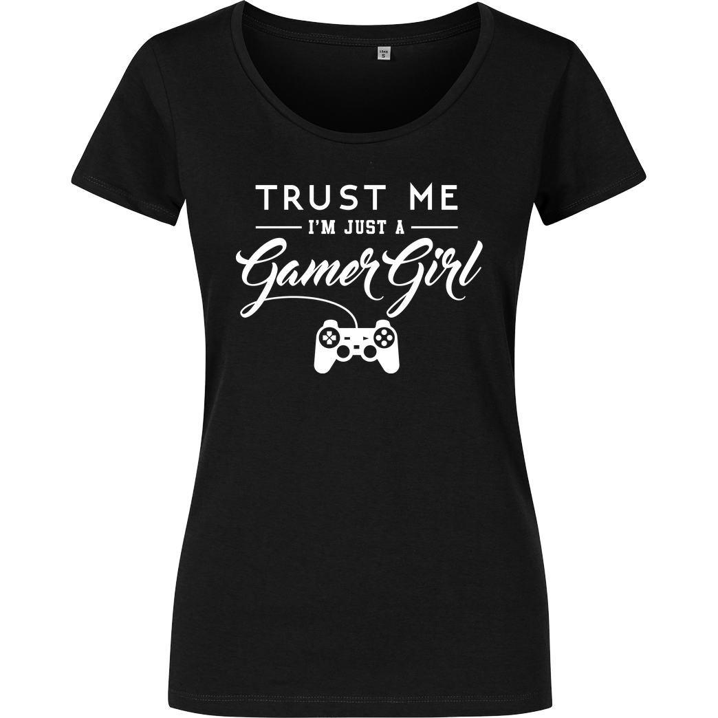 Geek Revolution Gamer Girl T-Shirt Damenshirt schwarz