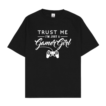 Gamer Girl Oversize T-Shirt - Schwarz