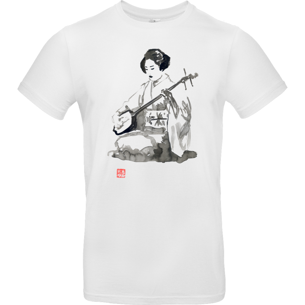 Péchane Geisha T-Shirt B&C EXACT 190 - Weiß