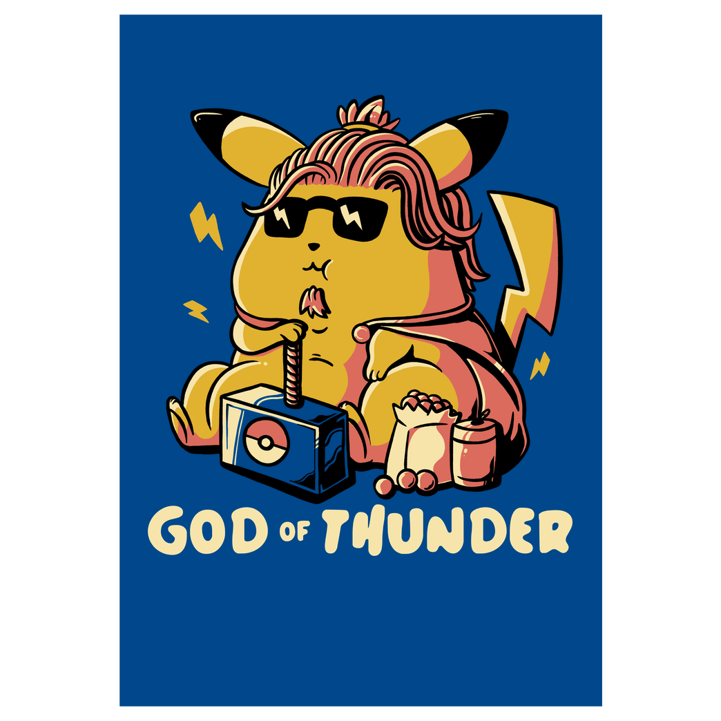 EduEly God of Thunder Druck Kunstdruck royal