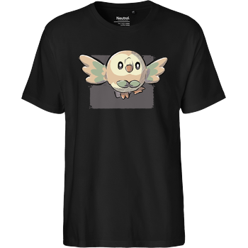 Grass Owl Fairtrade T-Shirt - schwarz