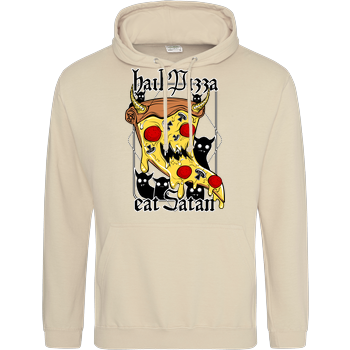 Hail Pizza! Eat Satan! JH Hoodie - Sand
