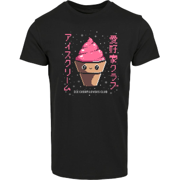 Ice Cream Lovers Club Hausmarke T-Shirt  - Schwarz