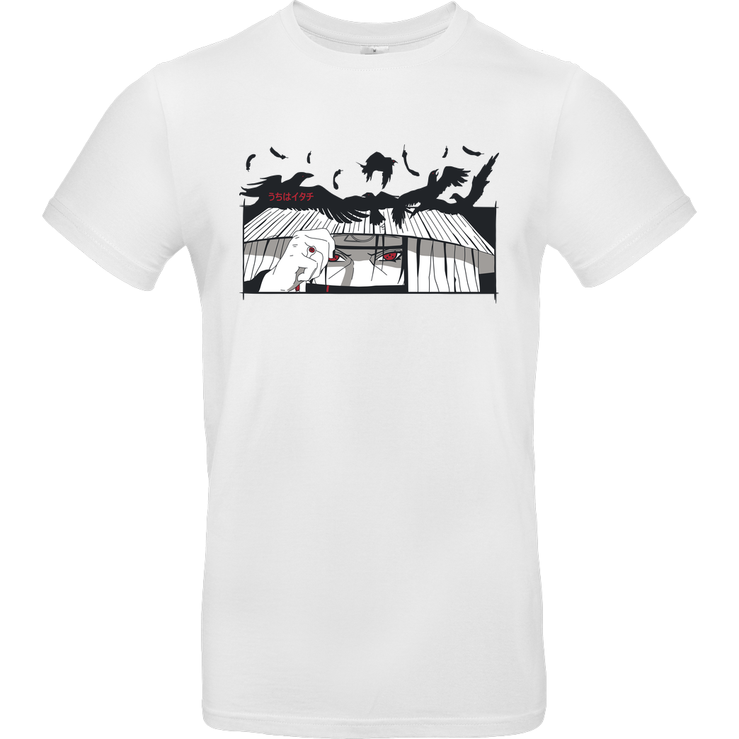 Jelly Pixels Itachi T-Shirt B&C EXACT 190 - Weiß