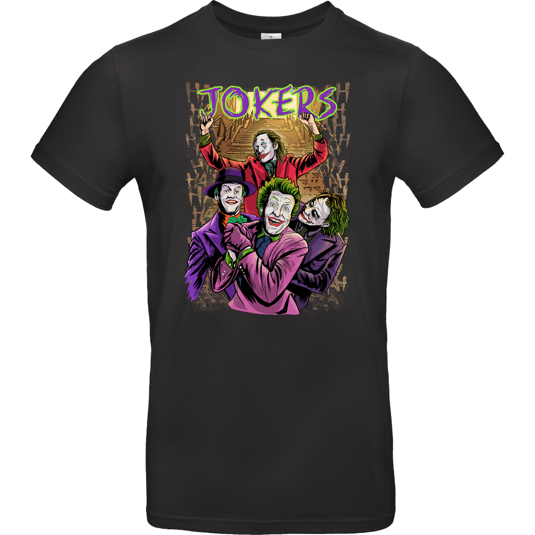 Conjura Geek Jokers T-Shirt B&C EXACT 190 - Schwarz