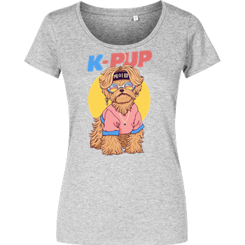 K-Pup Damenshirt heather grey
