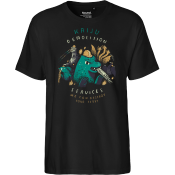 Kaiju Demolition Service Fairtrade T-Shirt - schwarz