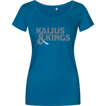 Kaijus & Kings Damenshirt petrol