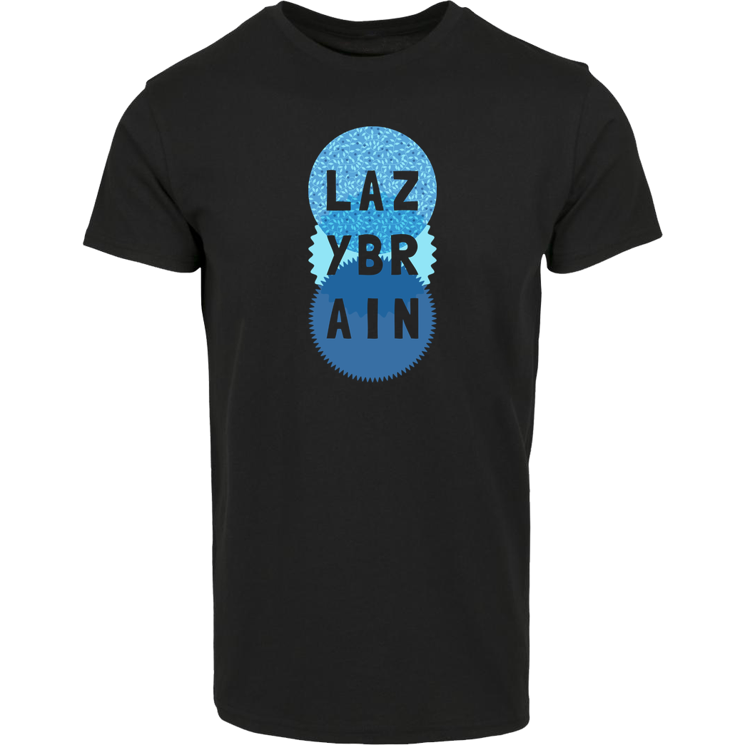 Zufallsshirt Lazybrain T-Shirt Hausmarke T-Shirt  - Schwarz